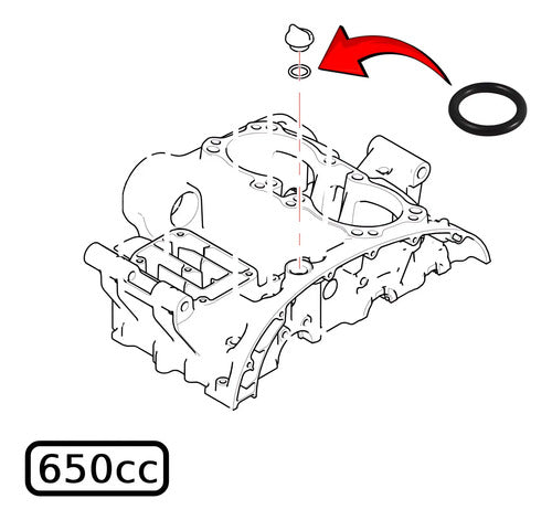 Anel De Vedação O-ring Tampa De Óleo Original Royal Enfield
