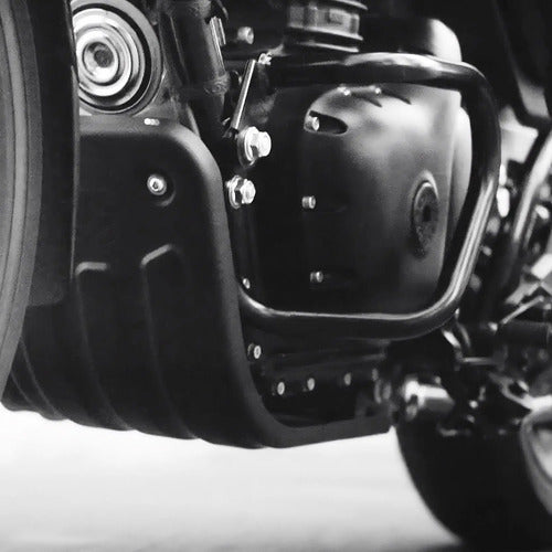 Protetor De Cárter Preto Original Royal Enfield Hunter 350