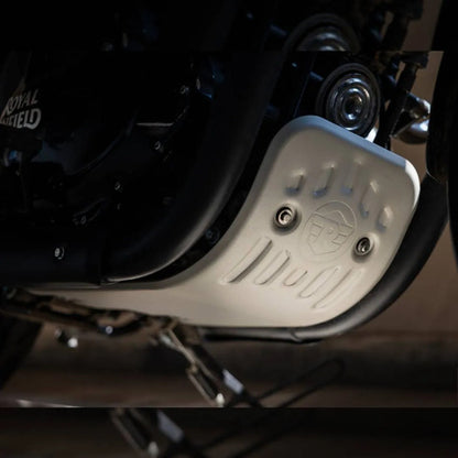 Protetor De Cárter De Alumínio Prata Original Royal Enfield 650