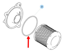 O-ring Vedação Filtro De Ar Original Royal Enfield Meteor Classic Hunter 350