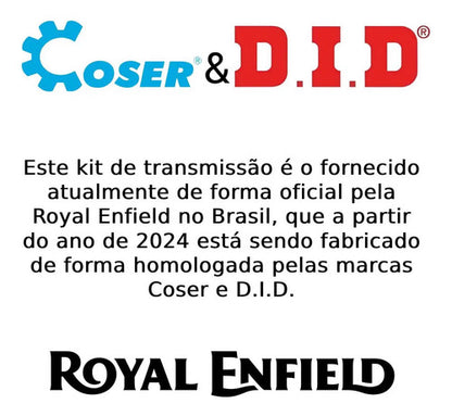 Corrente De Transmissão 520 103 Elos Original Royal Enfield 350