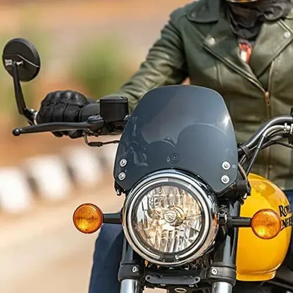 Bolha Para-brisa Preto Original Royal Enfield Meteor 350