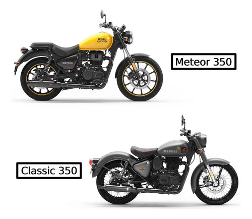 Protetor De Cárter Prata Original Royal Enfield Meteor Classic 350