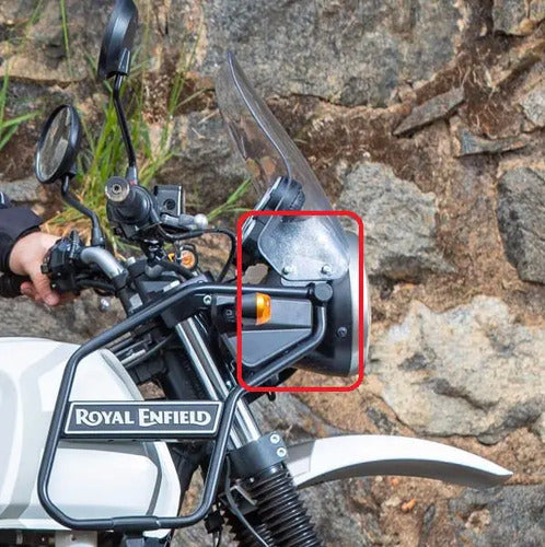 Carcaça Do Farol Com Chicote Original Royal Enfield Himalayan