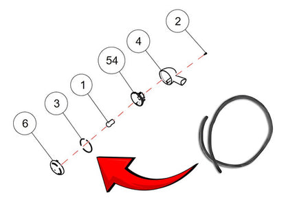 O-ring Vedação Da Lente Do Pisca Seta Original Royal Enfield