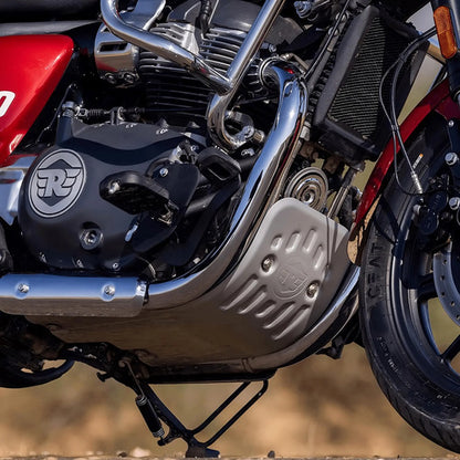 Protetor De Cárter De Alumínio Prata Original Royal Enfield 650