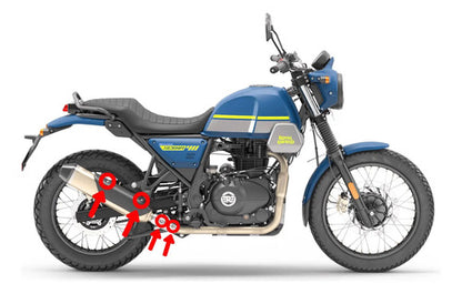 Parafuso Sextavado Do Protetor De Escape Original Himalayan Scram 411