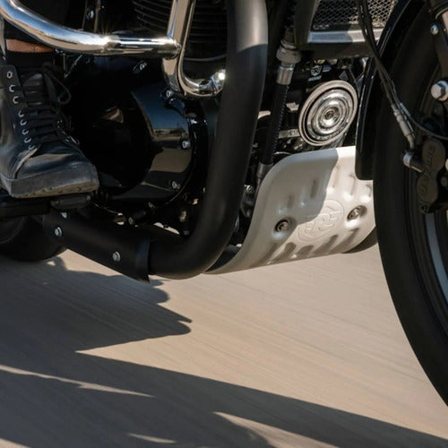 Protetor De Cárter De Alumínio Prata Original Royal Enfield 650