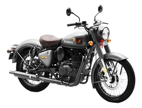Aro Do Farol Preto Fosco Original Royal Enfield Classic 350